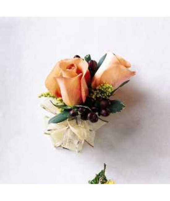 The Peach Silk Corsage